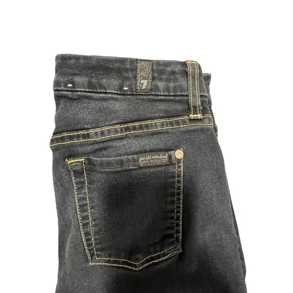 7 For All Mankind Kimmie Skinny Dark Wash Denim Jeans Size 26 - Picture 5 of 10
